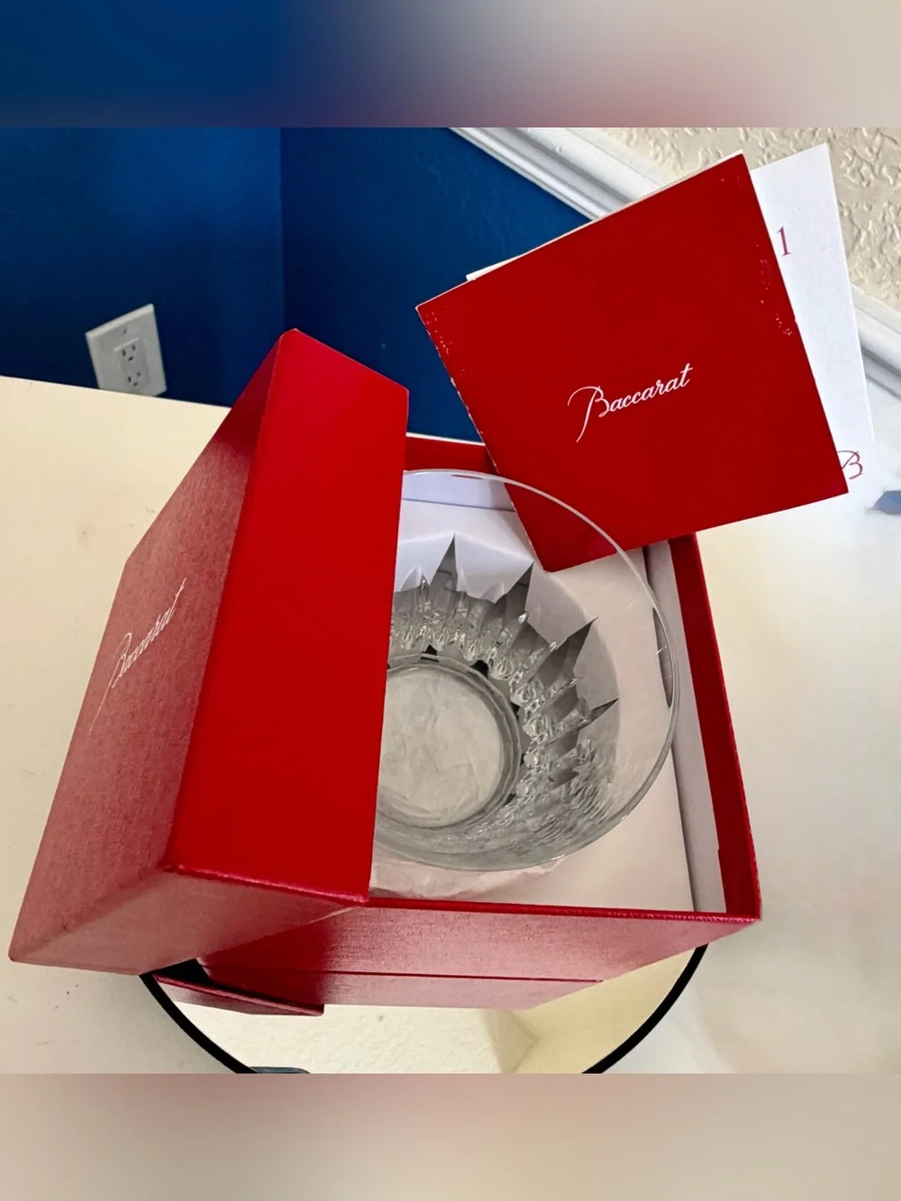 Baccarat crystal tumbler from the Everyday Tiara collection NIB